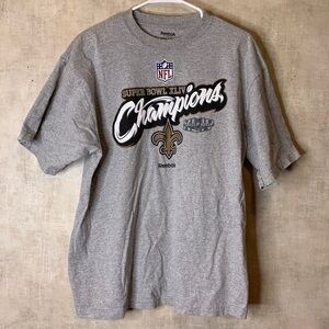 REEBOK NFL Super Bowl XLIV men’s graphic tee size large